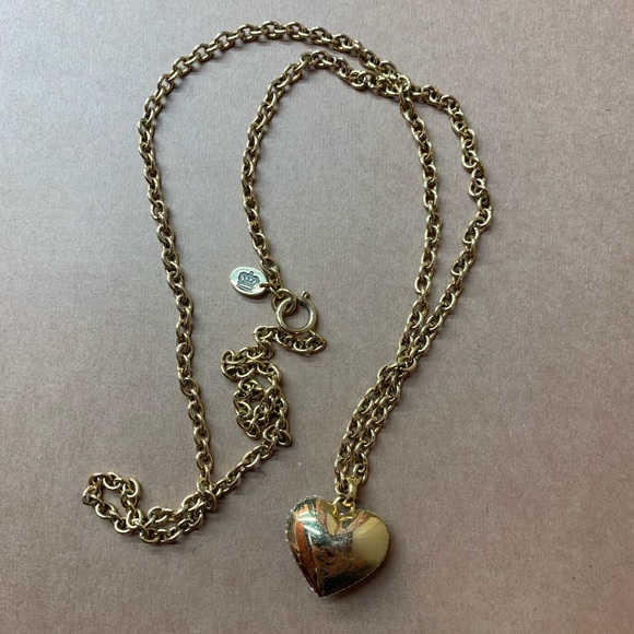 Pave heart diamond Juicy Couture long necklace - Picture 7 of 7